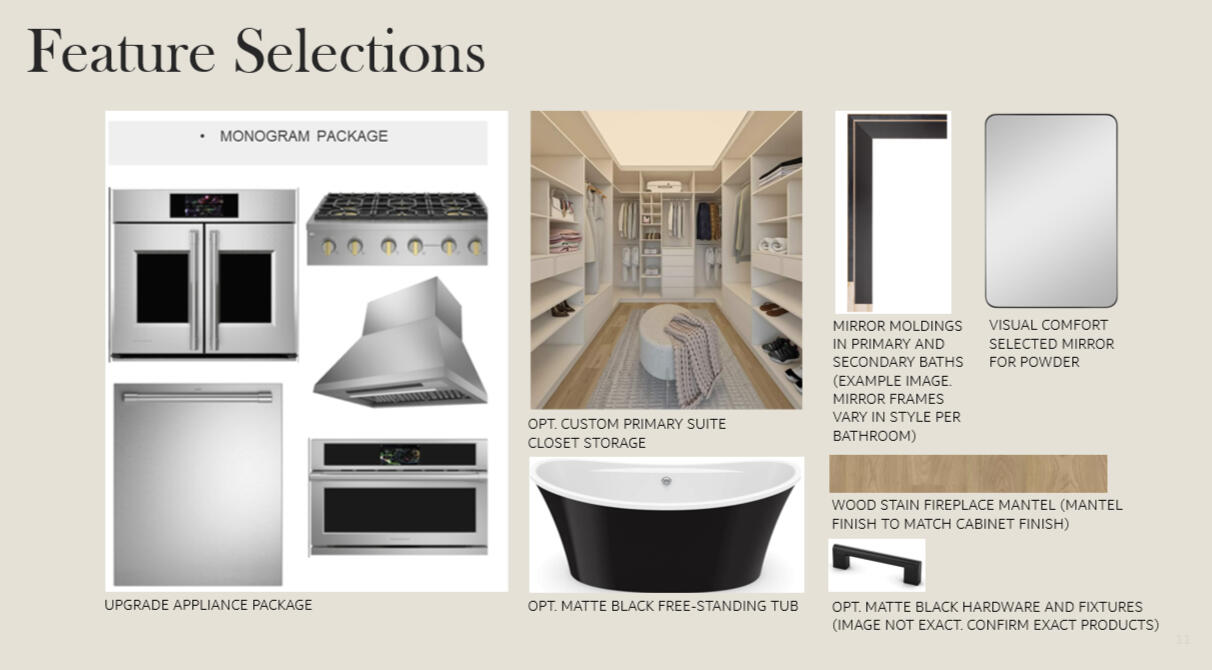 Lot 26 Package Specs and Upgrades
