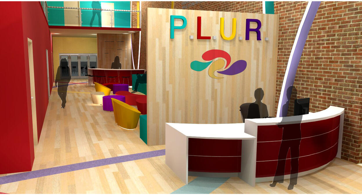 P.L.U.R. Center Reception Desk