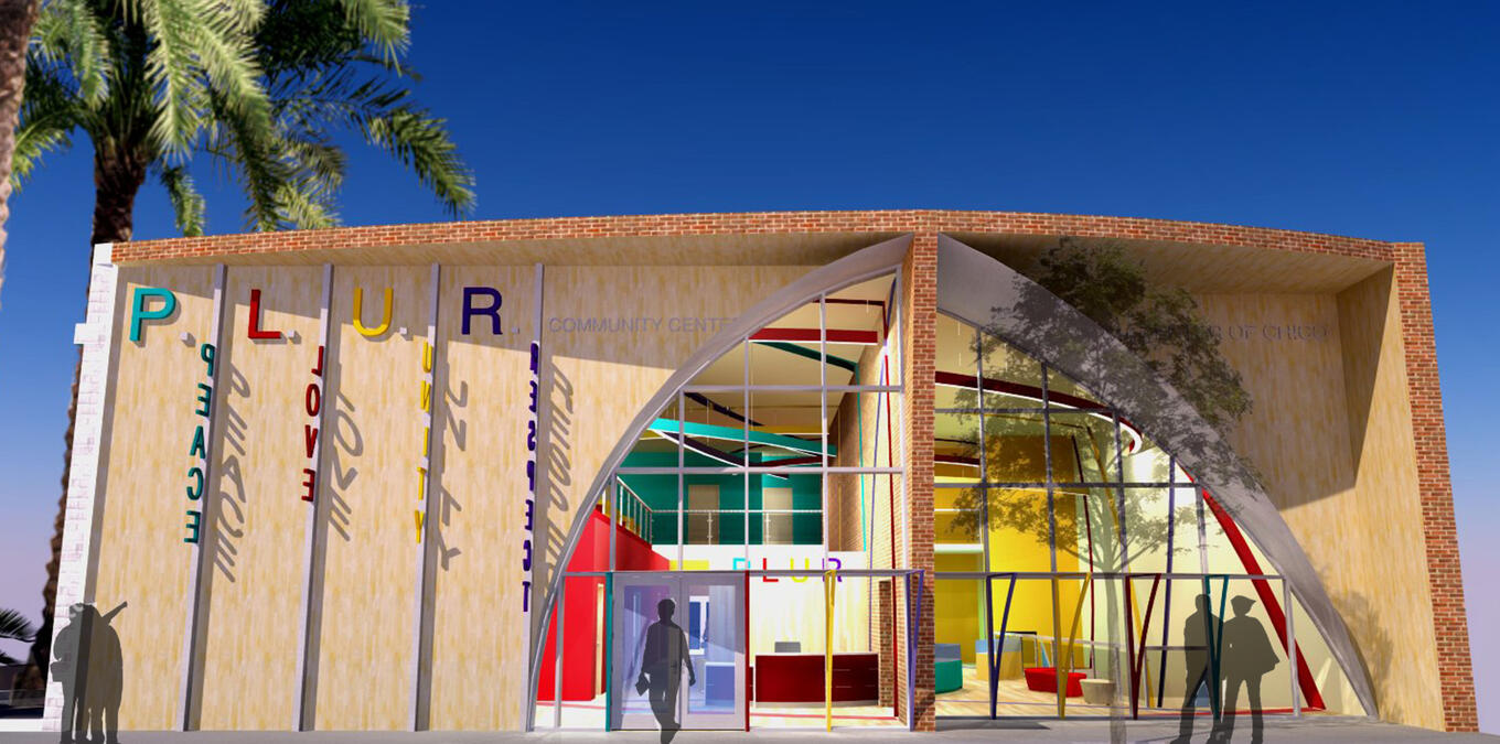 P.L.U.R. Center Facade